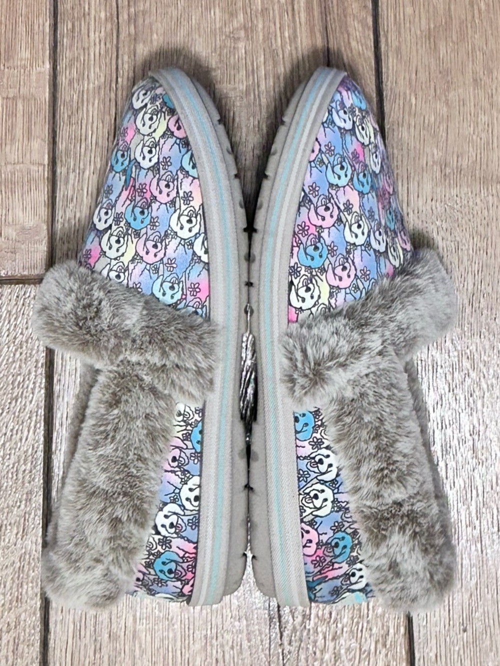 BOBS Skechers Too Cozy Winter Howl Aloha Doodle Slipper Faux Fur Women’s 8 NWOT - Picture 12 of 15
